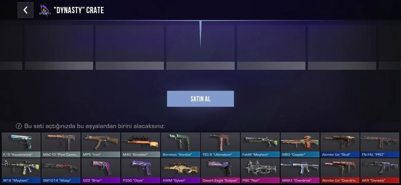 "Dynasty" Crate