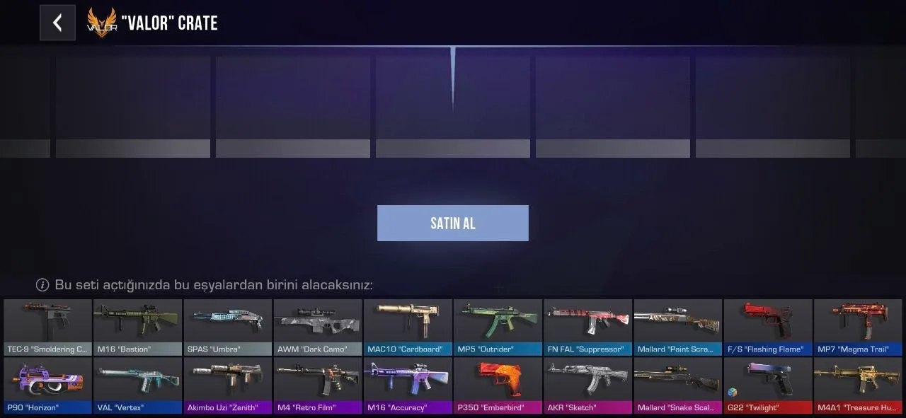 "Valor" Crate