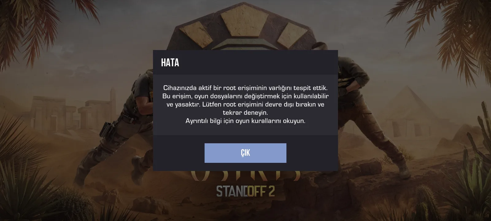 Poco x7 pro cihazınızda root tespit edildi hatası